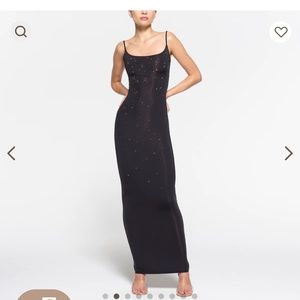 Limited edition SOLD OUT SKIMS X Swarovski Jelly sheer cami long dress